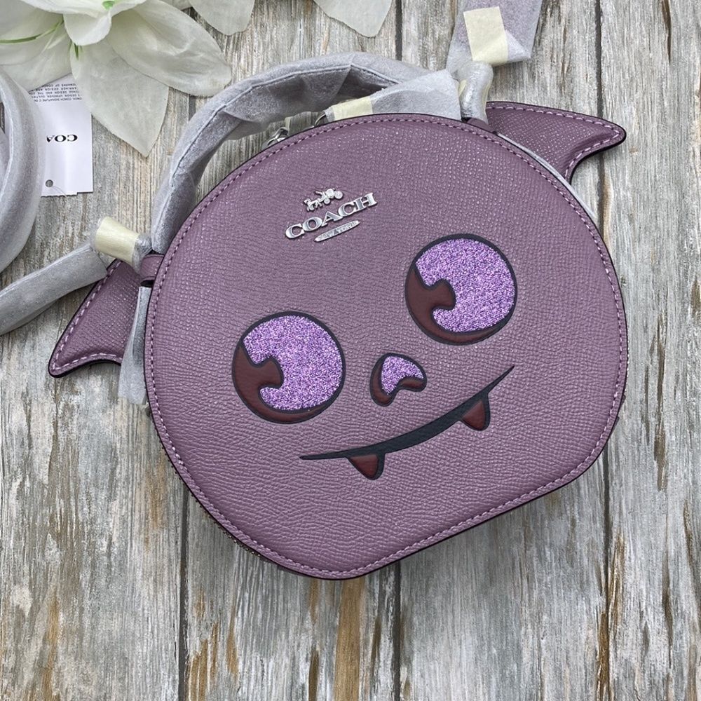 Canteen Crossbody Bag With Halloween Bat Bag Purse - Picture 3 of 9